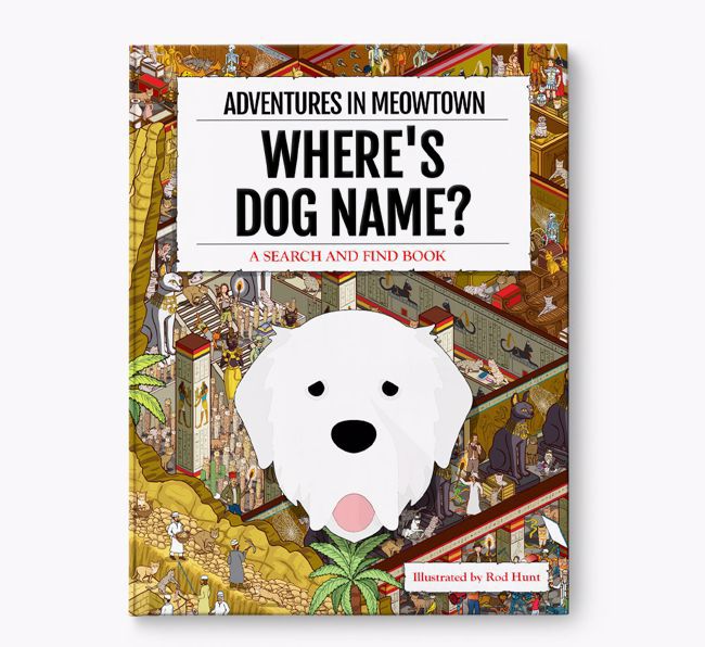 Personalised Pyrenean Mastiff Book: Where's Dog Name? Volume 2